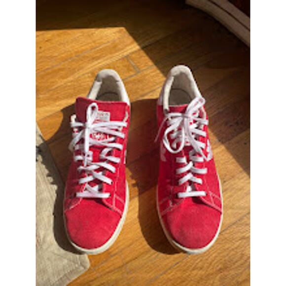 Adidas Mens Stan Smith Original Red Sneakers Size 9 US  B3789 Tennis Shoes main image 12